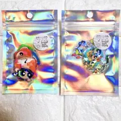 【未開封】《2種セット》パワーパフガールズ オーロラホログラム加工 クリアシール