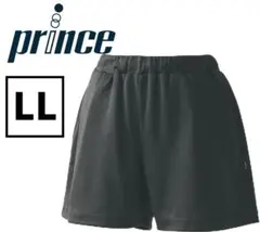 プリンス テニス キュロット ショートパンツ ドライニット ブラック LLサイズ