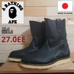 極美品　A BATHING APE 　ペコスブーツ 27.0　エイプ　型押しのサムネイル