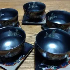 有田焼　瑞陶　作品　湯のみと茶托小皿セット