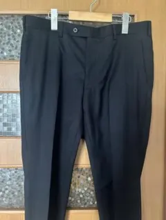 本物美品高級バレンシアガストレッチコットンパンツクロップド黒