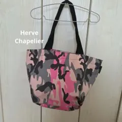 Herve Chapelier カモフラージュ トートバッグ ピンクのサムネイル