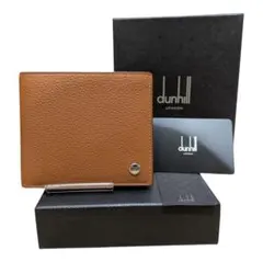 【新品未使用】dunhill　ボストン　札入れ財布　二つ折り　ブラウン