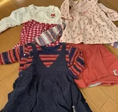 コンビミニ　ラップワンピース　60-70 4点セット