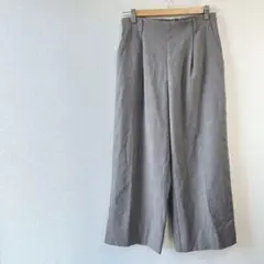 Mサイズ チェック柄 ガウチョパンツ　楽ちん　ウエストバックゴム　シンプル