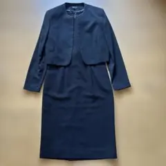 極美品 COUP DE CHANCE ぺプラムノーカラー スーツ セットアップM