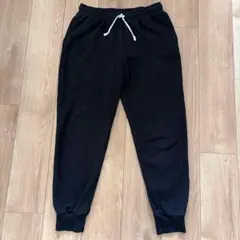 裏起毛 スウェットパンツ ジョガーパンツ ブラック ルームウェア 防寒 古着