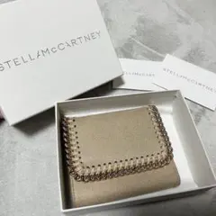 STELLA McCARTNEY 財布 ベージュ×ゴールド
