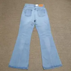 新品 MOUSSY MVS フレアー ジーンズ デニム ライトブルー W27