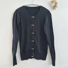 フランシュリッペ　 長袖カーディガン ブラック