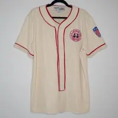 か*ー様 【希少】A LEAGUE ベースボールシャツ L ベージュ 90s ス