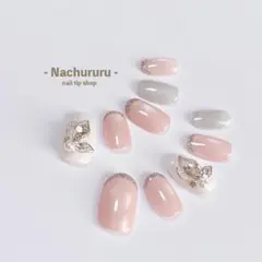 020 ピンク マグネット ガラスフレンチ バタフライ 蝶々 韓国/ 春 結婚式