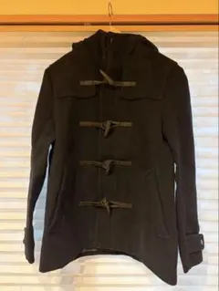 ナノ・ユニバース ネイビー ダッフルコート フード付き