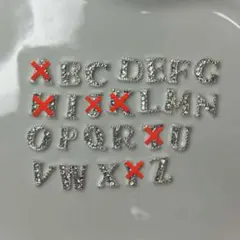 イニシャルネイルパーツまとめ売り、バラ売り◎