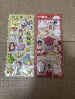Disney トイストーリー　ベイマックス　マシュマロシール　2セット