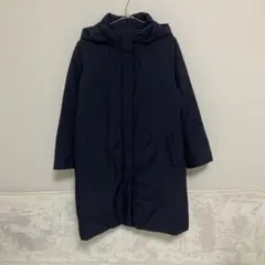ユニクロ ハイブリッドダウンコート ネイビー XL UNIQLO