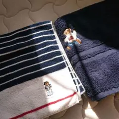 ラルフローレン　②ポロベア刺しゅう入りバスタオル　2枚セット