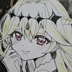 名探偵プリキュア！キュアアルカナ・シャドウファンアート 手描き