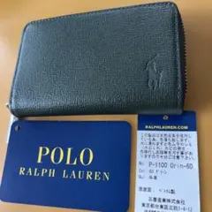 新品Polo Ralph Lauren エンボスコインケース グリーンのサムネイル
