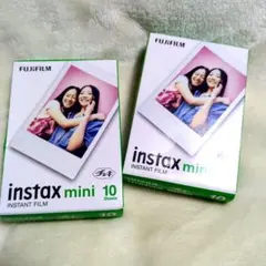FUJIFILM instax mini インスタントフィルム 10× 2パック