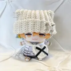 〖ホワイト×ハートポシェット〗 にじぱぺっと ネコ耳 ニット帽 ぬい服 にじぱぺ