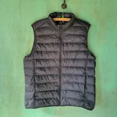 UNIQLO ウルトラライトダウンベスト XL ネイビー 軽量 撥水 メンズ