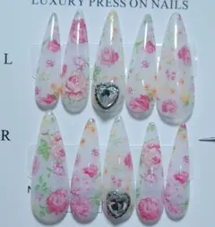 花柄×ハート 韓国 y2k ガーリー ウィッシュコア 量産 ギャル スナ系 春