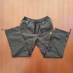 ルコック ブラック ピステパンツ ロゴ刺繍入り Oサイズ