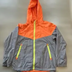 GAP KIDS 男の子ウインドブレーカー Mサイズ オレンジ/グレー
