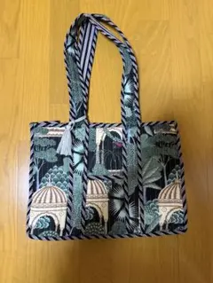 チャイハネ リバーシブルミニトートバッグ 宮殿柄