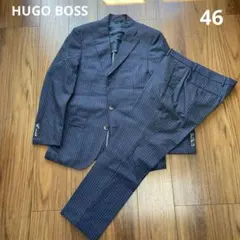 HUGO BOSS スーツ ネイビー ストライプ セットアップ ボス 46のサムネイル