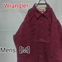 J50【US輸入】Wrangler(ラングラー)　長袖シャツ【メンズМ】えんじのサムネイル