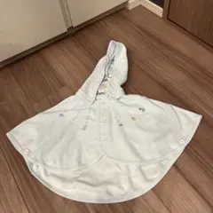 ファミリアケープ　ブルー 60〜90 新品タグ付き