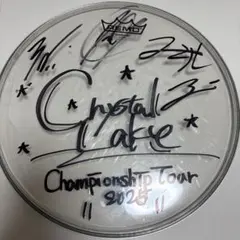 Crystal Lake サイン入りドラムヘッド 2025