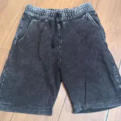 H&M ブラックハーフパンツ ゴムウエスト