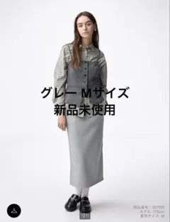 GU ヘビーウェイトスウェットナロースカート グレー スウェットスカート