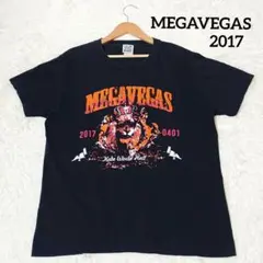 ☆激レア☆ メガベガス2017 MEGAVEGAS【L】Tシャツ バンT 黒