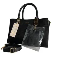 【未使用】D.KELLY ハンドバッグ 多収納 ブラック