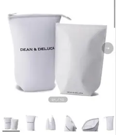 DEAN & DELUCA クッションバッグ Lサイズ ホワイト