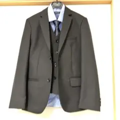155cm 男の子フォーマルスーツ黒　5点セット