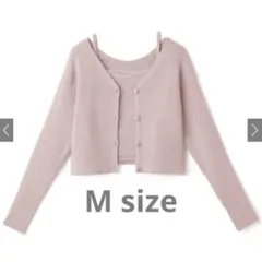 GRL ショート丈カーディガンXキャミソールニットアンサンブル　dr404