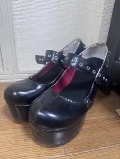 YOSUKE ヨースケ 厚底ストラップパンプス