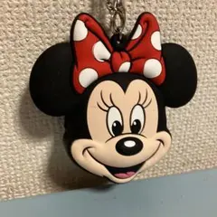 ディズニーリゾート製　ミニーマウス　シリコン バッグチャームケース　ラバー