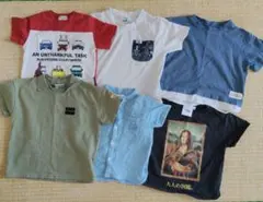 子供用カジュアル半袖Tシャツ6点セット　90 100センチ