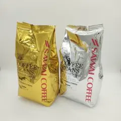 澤井 豆 珈琲 金 銀 コーヒー 400g × 2袋 ルナブレンド ソルブレンドのサムネイル