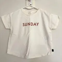 美品！記名なし！SUNDAYTシャツ　曜日Tシャツ　80センチ　バースデイのサムネイル