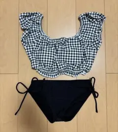 【who's who Chico】オフショル セパレート水着 ギンガムチェック