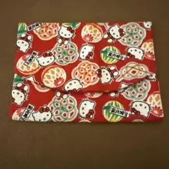 ハローキティ 和柄 ポーチ　ティッシュケース　加賀友禅