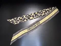 Christian DIOR ミッツァ 豹柄 レオパード シルクツイル スカーフのサムネイル