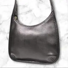 美品✨コーチ エルゴ ショルダーバッグ 肩がけ ブラック レザー ヴィンテージ